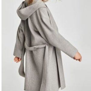 ZARA - Grey Hooded Jacket